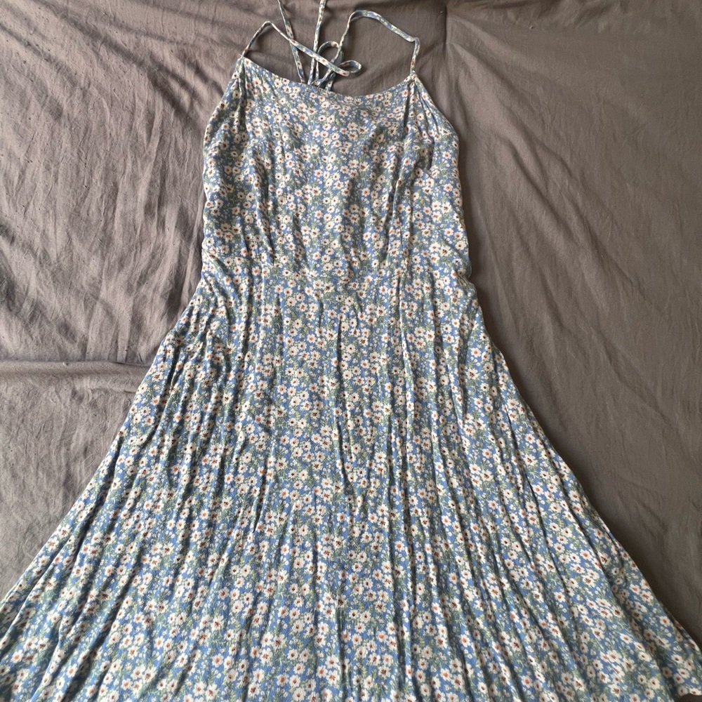 Floral Blue Maxi Dress